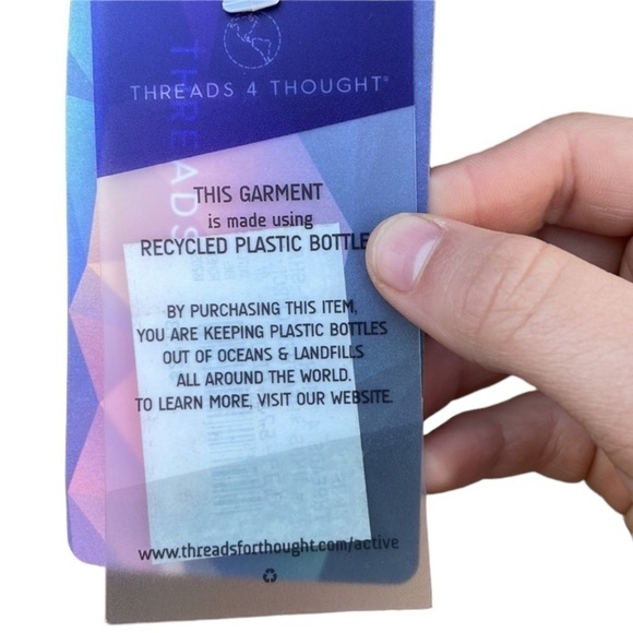 Threads 4 Thought size large short sleeve blouse, black and grey - Picture 6 of 6